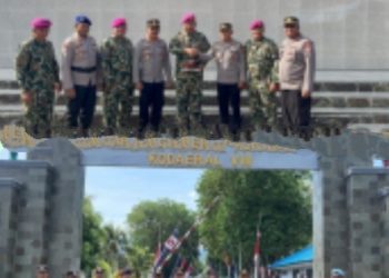 Polres Bitung Berikan Ucapan Selamat HUT TNI ke-80