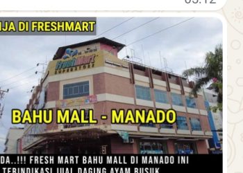 Skandal Daging Busuk di Manado, Fresh Mart Bahu Mall Dilaporkan Jual Produk Kedaluwarsa, Anak Konsumen Keracunan