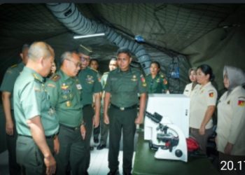 Pangdam XIII/Merdeka Tinjau Kesiapan Operasional Rumah Sakit Lapangan Kesdam XIII/Merdeka