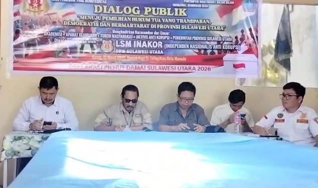 INAKOR Gelar Dialog Publik Dorong Pemilihan Hukum Tua Transparan dan Bermartabat di Sulut