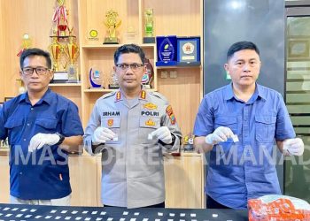 Kasus Narkotika Terbongkar, Polresta Manado Sita 105 Paket Sabu di Manado