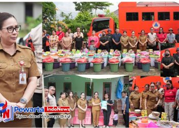 “Tak Tunggu Lama, Wabup Vanda Sarundajang Serahkan Bantuan ke Korban Bencana di Totolan”