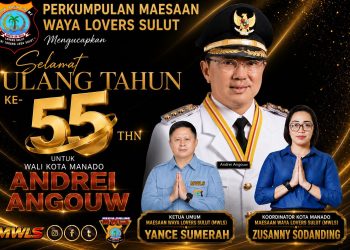 Andrei Angouw Genap 55 Tahun, MWLS Sulut Doakan Sehat dan Sukses Memimpin Manado